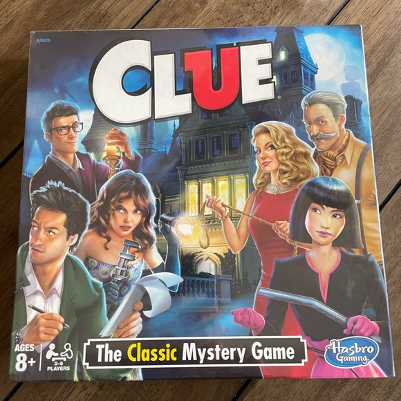 Hasbro Other - CLUE, Classics Mystery Game, NIB, Hasbro Gaming, 8+, 2-6 Players